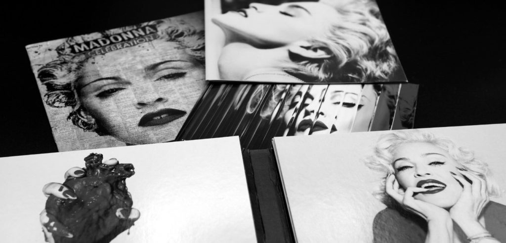 madonna picture set in black and white